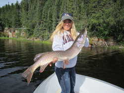 S. Gogots and her trophy pike.