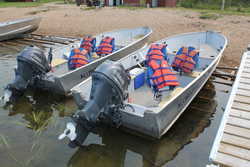 Main lodge boats