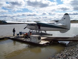 Loading the Otter in Thompson before heading off to Campbell