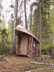 Our famous outhouse